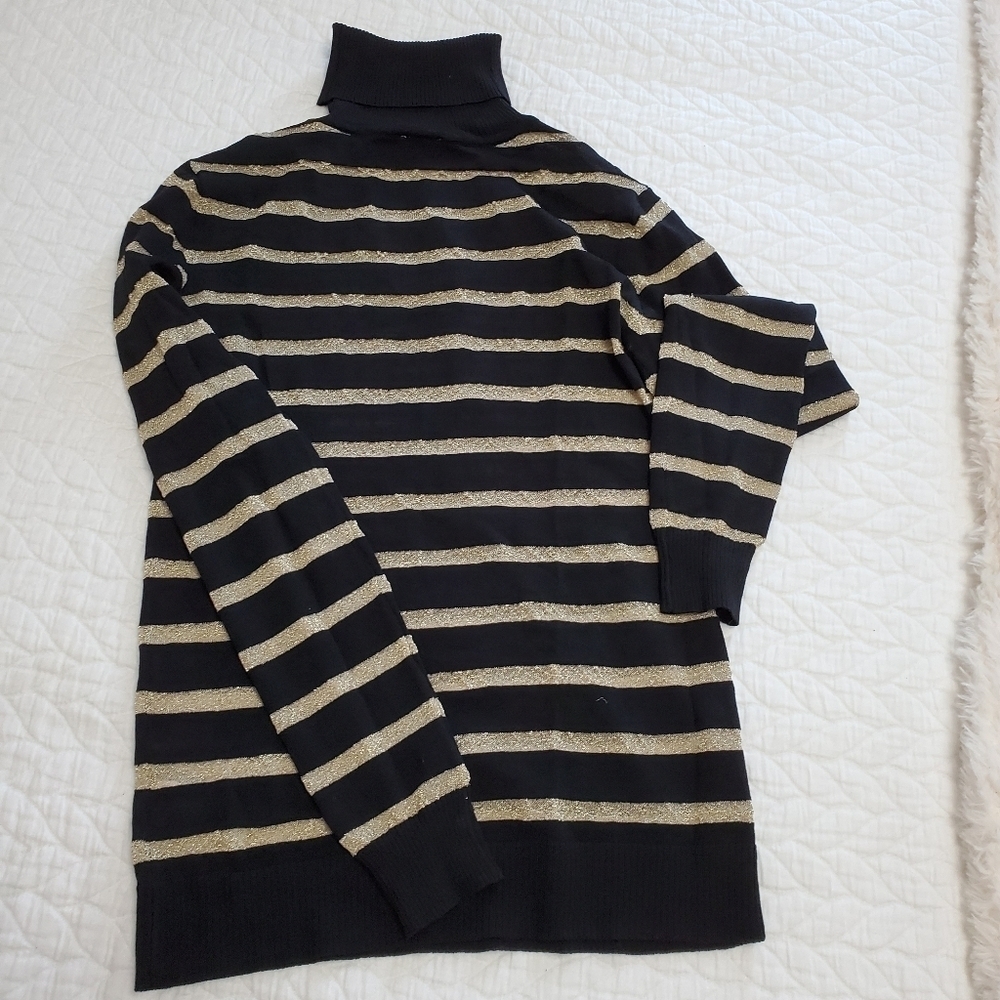 Cremeux striped turtleneck